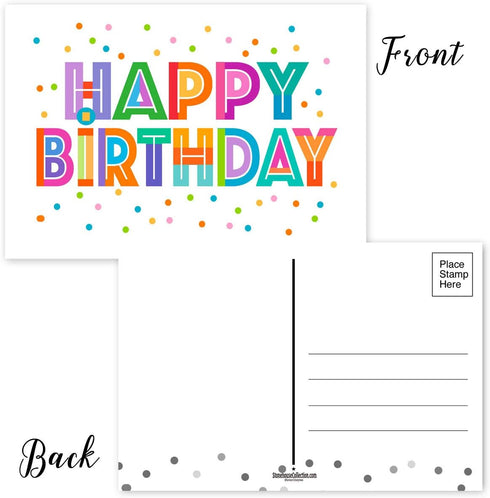 Stonehouse Collection Fun Happy Birthday Cards - Boxed Assorted Birthday Postcards Set of 40