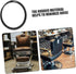 38.5cm Salon Chair Rubber Base Ring Protector Gasket Anti-Slip Floor Protector for Wooden Floors Compatible Styling