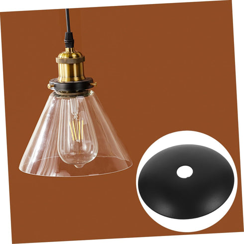 6pcs 50mm SEWACC Pendant Light Canopy Ceiling Plate LED Lamp Cover Hardware for Chandelier and Table Lamp Fixture