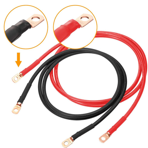 20pcs 1/0 2/0 0 00 3/8" 5/16" 3:1 SVAAR Battery Cable Ends Kit AWG AWG Copper Lugs Gauge Gauge Battery Cable Lugs