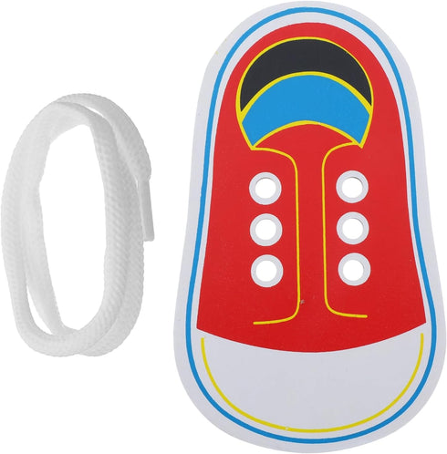 Nogeqi Shoe Tie Practice for Kids, Wooden Tying Shoes Practice for Kids, How