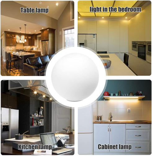 10cm Angoily Frosted White Globe Glass Replacement Glass Ball Lamp Shade for Chandelier Pendant Light Ceiling Light