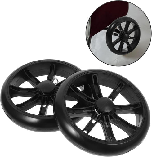 2pcs KALLORY Shopping Trolley Cart Wheels Replacement Parts for Laundry Cart Rolling Wheel