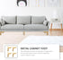4pcs 100mm ULTECHNOVO Titanium Finish Metal Furniture Legs, Steel Triangle Sofa Support Feet for Dresser, Bedside