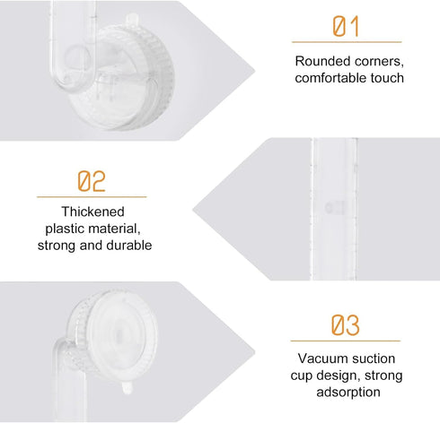 2 Pack MOROBOR Strong Suction Cup Door Handles, Glass Doors Handle Vacuum Removable Suction Cup Door Grab Bar Heavy