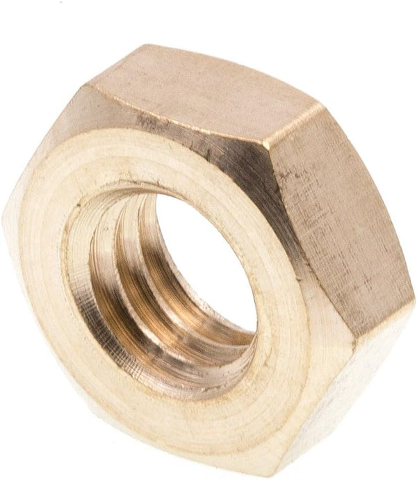 Prime-Line 9074536 Solid Brass Machine Screw Hex Nuts, 3/8 In.-16, 25 Pack