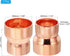 PATIKIL 2pcs 1 3/8" to 1 1/4" ID Copper Reducer, 99.9% Pure Copper Reducing Coupling