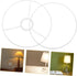 LIFKOME 1Pair DIY Vintage Lamp Shade Frame Socket Adapter Ring Construction Suitable for Table Floor Lamps Easy