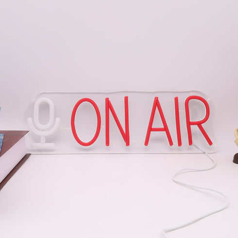 On Air Neon Sign LED Light for Live Streaming, Recording Studio, Bedroom, and Game Room Wall Dcor, Vibrant LED Neon