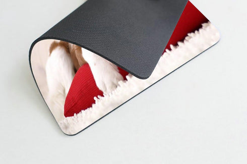 Smooffly Funny Dog Mouse Pad - Cute Puppy Sleeping on a Pillow, Gaming Mouse Pad