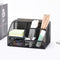 Metal Mesh Desk Organizer - Stationery Pen Holder, Pencil Pot, Makeup Brush Organizer for Home Office (Black)