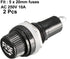 uxcell 2pcs AC 10A 250V 5mm x 20mm Black Electrical Panel Mounted Screw Cap Fuse Holder