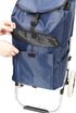 Homonova 40L 2-in-1 Shopping Trolley with Wheels, Large Capacity Rolling Shopping Bag with Detachable Frame