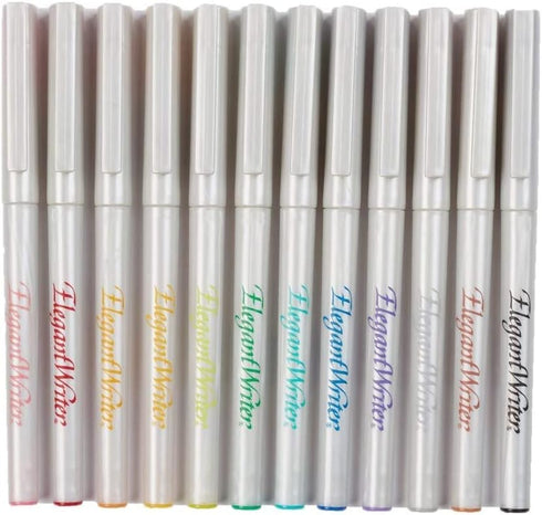 Speedball Art Products Elegant Writer Calligraphy Marker Set (12 Pack), 1.3mm (2821)