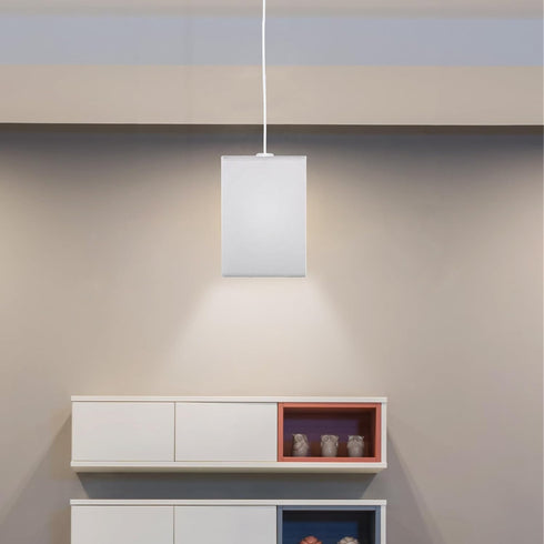 E27 5.5" 5.5" 7.8" Square Lamp Shade: Fabric Lampshade for Table & Floor Lamps - Square Replacement Lampshade