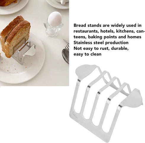 Commercial (F1) ZJchao Stainless Steel Toast Rack, Serving Toast Tray, Bread Rack, Bakery Racks Easy to Clean Vintage