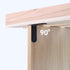 12 1" 0.6" 1" MY MIRONEY Pcs Shelf Bracket Black L Brackets Stainless Steel L Corner Brace x x Angle Wall Hanging