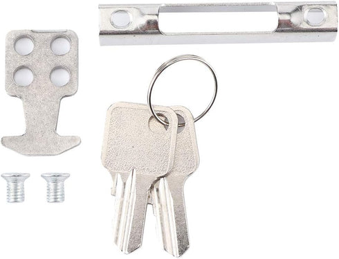 Sliding Door Handle Set, Simple Style Mobile Double Sided Lock Catch for Sliding Glass Door and Windows
