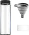 Glass Sample Vials, Wide Mouth Boro 3.3 Glass Bottle with Black Cap for Laboratory, DIY Craft, 47mm 200ml (4pcs)