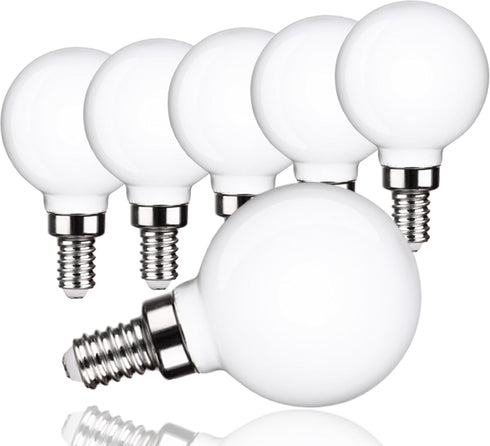 KLY Ceiling Fan Light Bulb E12, 4000K Natural Daylight Candelabra LED Bulbs, 50W