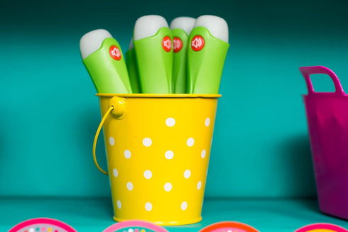Teacher Created Resources Polka Dot Buckets & Caddy Set (9487)