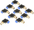 Push in Joint Pneumatic Connector, 10 pcs 8mm G1 Push Fittings, 90 Degree Male Thread Quick Connect