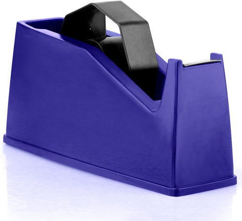 Heat Tape Dispenser, Masking Tape Holder, Fits 1" and 3" Core, Desktop Tape Dispenser (Blue)
