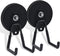 Strong Magnetic Hooks, 3.46" Garage Magnet Hooks with Anti-Slip Coating, 2 Pack Heavy Duty Storage Utility Hooks
