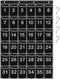EAMAY 36 Numbered Classroom Pocket Charts for Cell Phones and Calculators, Wall Door Mount Organizer