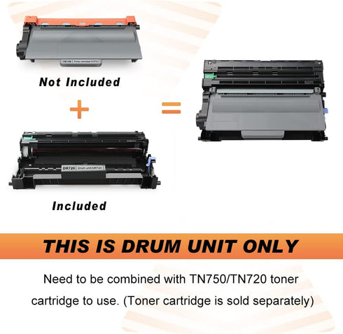 v4ink Compatible Drum Unit Replacement for Brother DR720, 1-Pack, Works with DCP-8110, HL-5440, MFC-8510