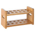 Lily's Home Bamboo Test Tube Vial Holder Rack, 12 Tube Capacity, Made from Bamboo with Built-in Handle (Rack Only)