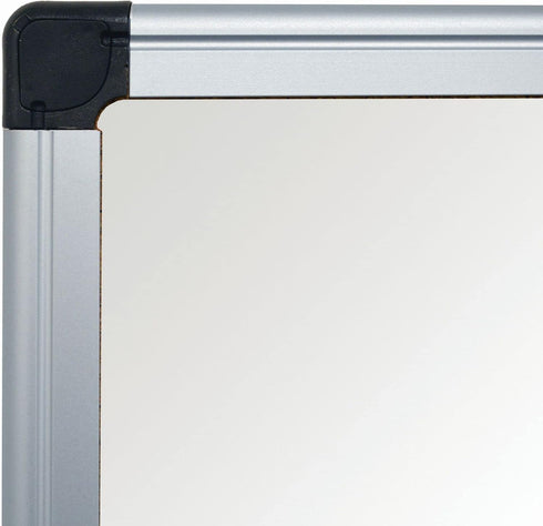 MasterVision Whiteboard Maya Magnetic Dry Erase Board, 18" x 24" with Tray and Aluminum Frame