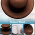 20 Pcs Coffee Color Self-Stick Kitchen Cabinet Knobs, Mini Adhesive Drawer Pulls for Cabinet, Dresser, Drawer