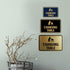 Classic Black Framed Changing Table Sign - Small Size