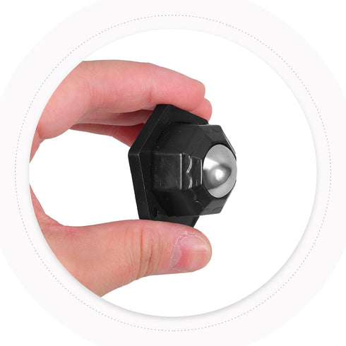 4pcs 4.5cm Kichvoe Self-Adhesive Swivel Ball Bearing Casters, Mini Rolling Cart Wheels, Mute Furniture Casters