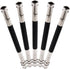 GTHER 5PCS Double Head Pencil Extender, Adjustable Lengthener with Aluminum Handle for Colored Pencils, Black