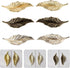 NOBRIM Closet Cabinet Leaves Handle Vintage Furniture Drawer Bedside Table Bookcase Handle Knob Door Pull Hardware