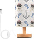 Vozoza Cartoon Pirate Skull Anchor LED Table Lamp with USB Port Night Light