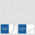 Mooche 4Pack 12*6.48 Inch) Floating Shelf Brackets, Heavy Duty Metal L Brackets Wall Mounted Corner Brace Angle Bracket
