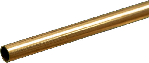 K&S Precision Metals 8129 Round Brass Tube, 3/16" OD