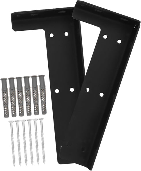 2pcs Heavy Duty Floating Brackets for Shelves Hidden Support Frame Wall Mounted