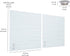 ECR4KIDS Magnetic Dry-Erase Glass Board, 17.5in x 17.5in, Wall-Mounted Whiteboard, 2-Pack, White Waves