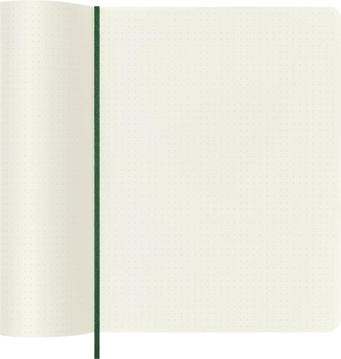 Moleskine Classic Notebook, Soft Cover, XL (7.5" x 9.5"), Dotted, Myrtle Green, 192 Pages