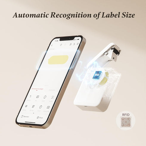 NIIMBOT Bluetooth Label Maker Machine, Wireless Mini Label Maker D110 Upgraded Version for Home Office Organization