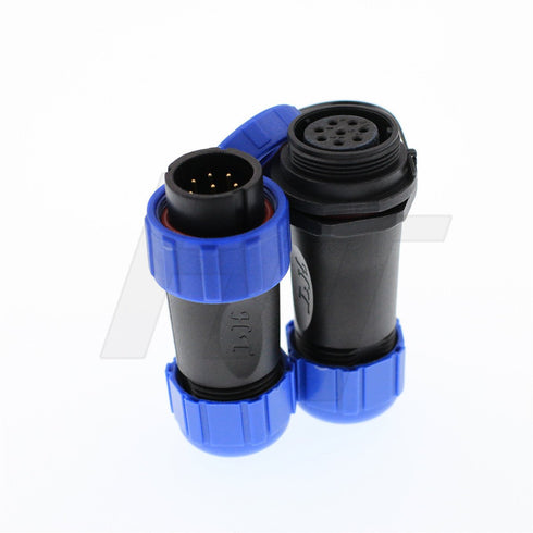 HangTon HE21 8 Pin Electrical Connector, Circular Waterproof Aviation Quick Disconnect Cable Male Female Plug Socket