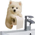 Generic 3D Dog Paper Towel Rack, Wall Mount Resin Dog Shaped Toilet Roll Holder, Funny Animal Paper Towel Holder
