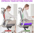 Tailbone Seat Cushion Gel for Office & Car TPE Gel Double-Thick Orthopedic Cooling Coccyx Pillow for Support & Outdoor