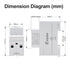 Digital Display Energy Meter, AC Rail-Mounted Electricity Usage Monitor for Voltage, Current, Energy Measurement