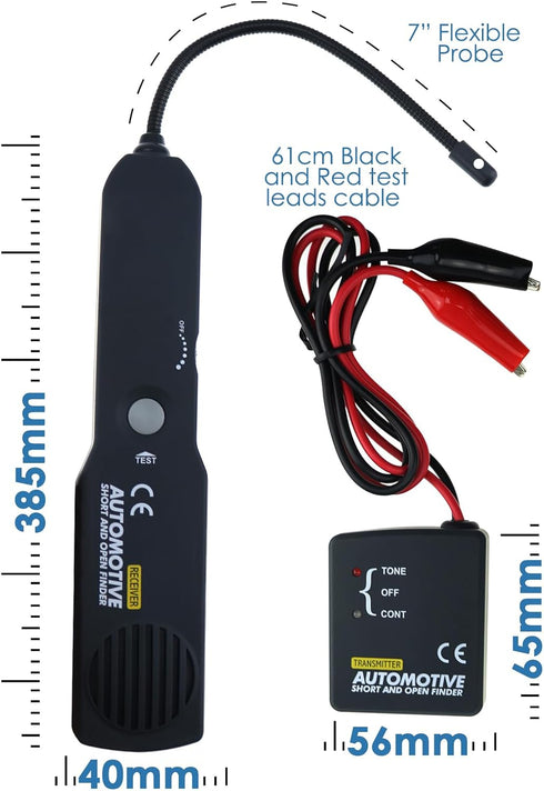 6-42V Automotive Circuit Tester, Car Repair Cable Circuit Wire Tracers Analyzer Short Open Finder Fault Tester