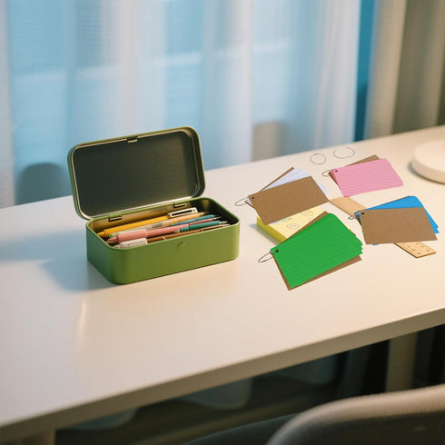 YIHUANYIFA 150pcs 3x5 Inches (3 B-150pcs) Colored Index Cards Flash Cards with Ring Lined Ruled Study Card
